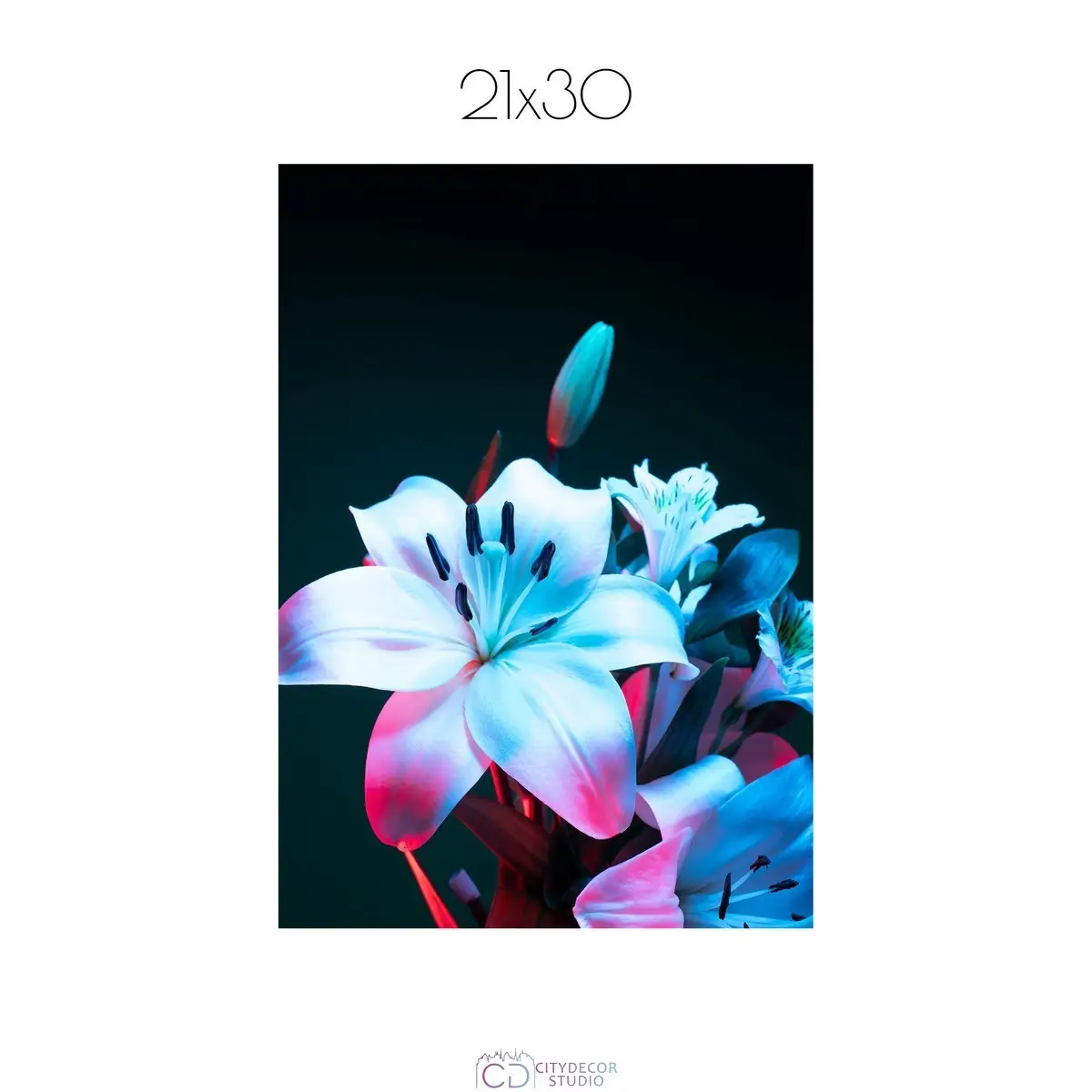 Постер Citydecor Цветы арт. 10 (1 постер 21x30 см без рамы)