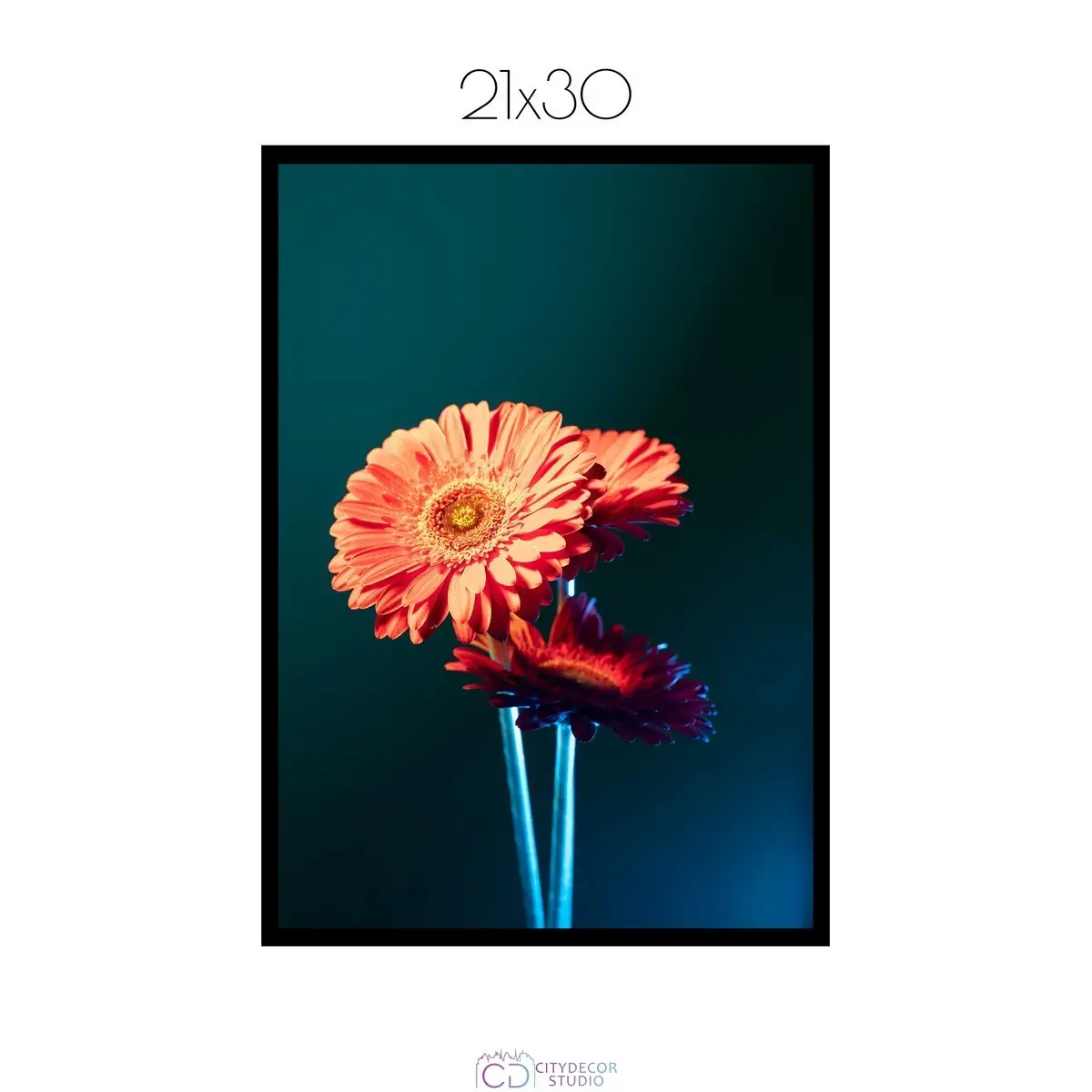 Постер Citydecor Цветы арт. 1 (1 постер 21x30 см без рамы)
