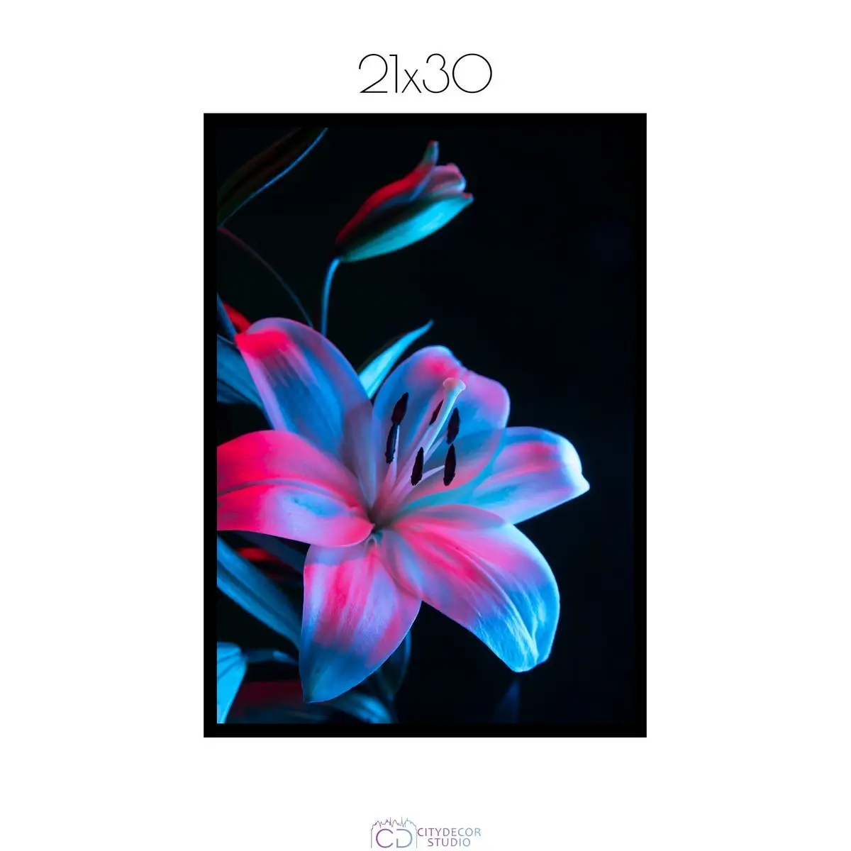 Постер Citydecor Цветы арт. 3 (1 постер 21x30 см без рамы)