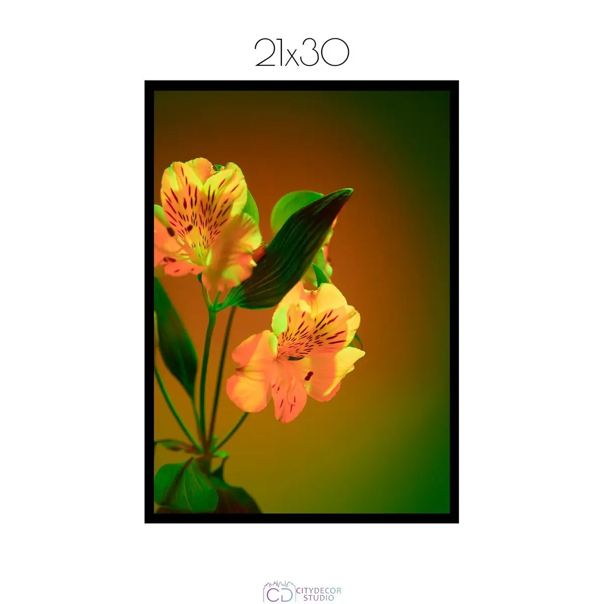 Постер Citydecor Цветы арт. 4 (1 постер 21x30 см без рамы)