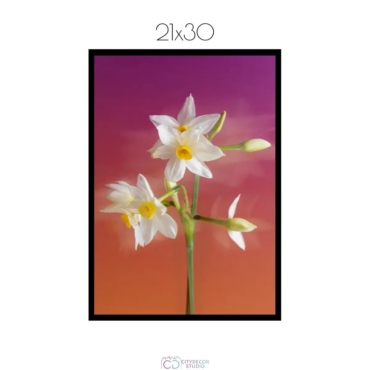 Постер Citydecor Цветы арт. 7 (1 постер 21x30 см без рамы)