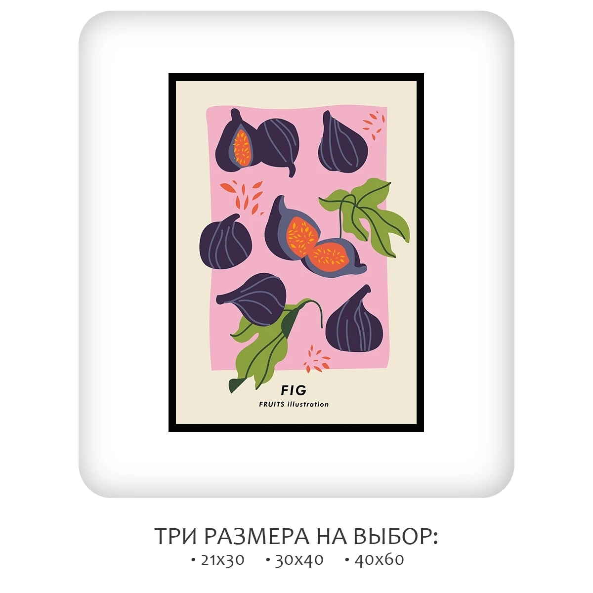 Постер Citydecor Фрукты арт. 9 (1 постер 21x30 см без рамы)