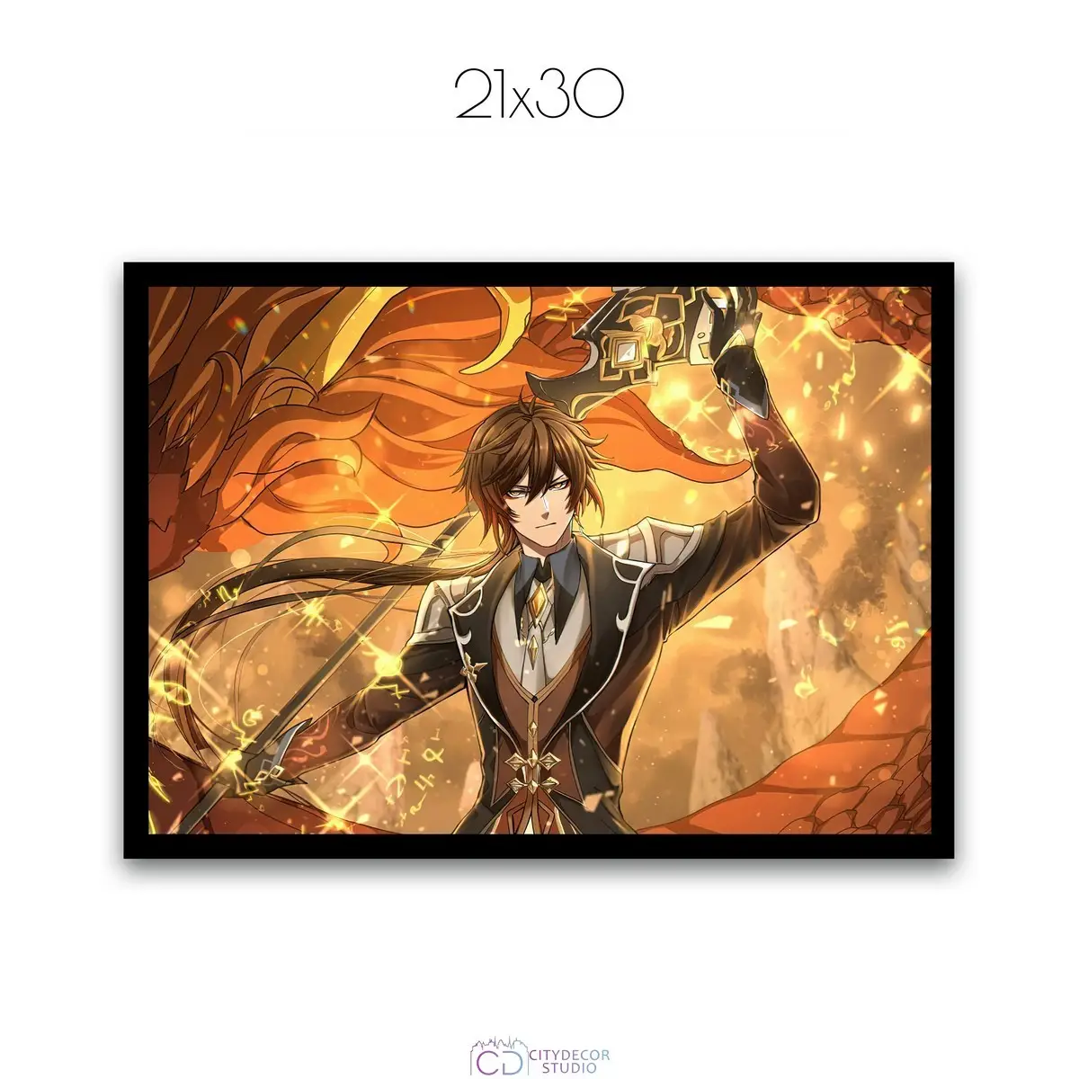 Постер Citydecor Genshin арт. 16 (1 постер 21x30 см без рамы)