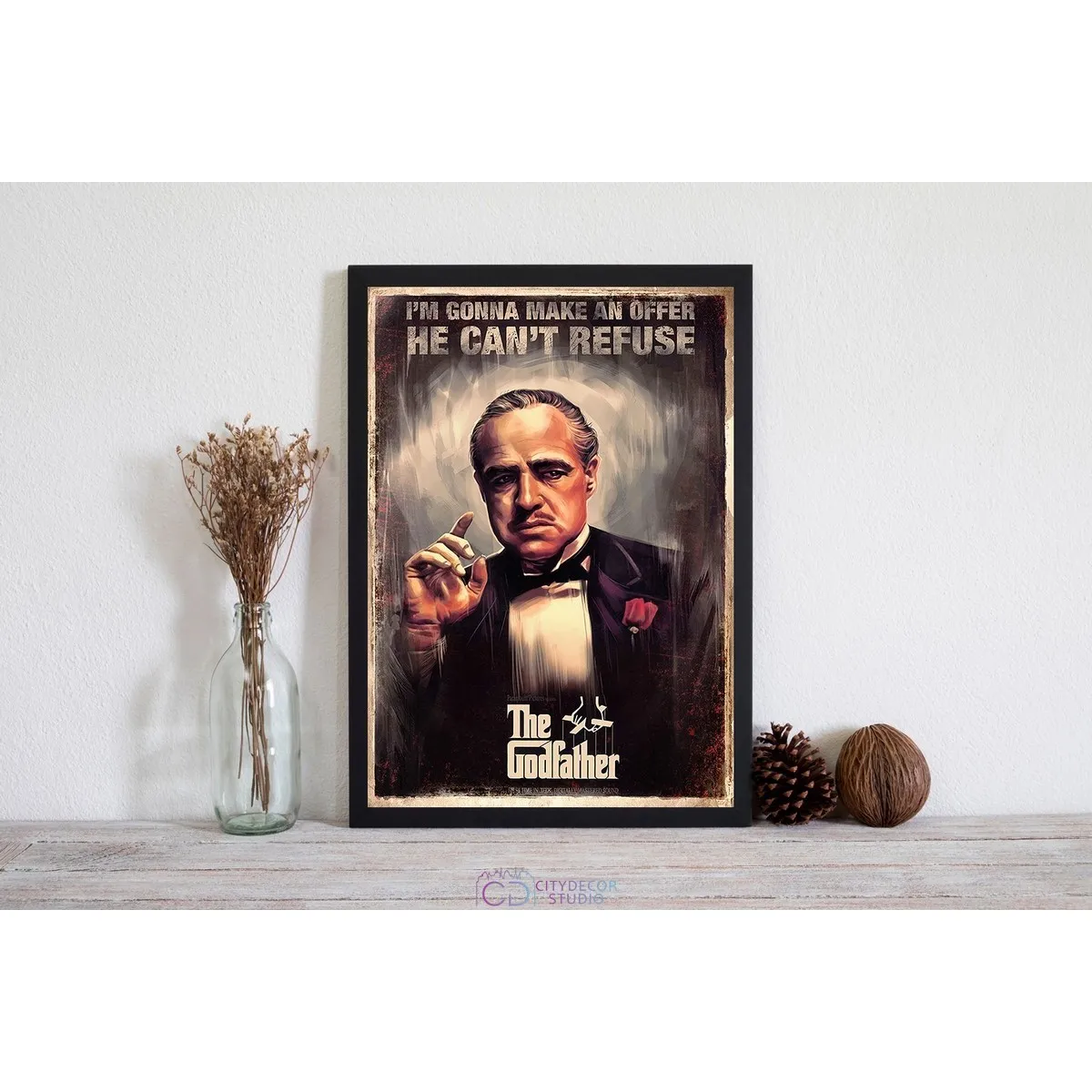 Постер Citydecor Крестный отец арт. 3 (1 постер 21x30 см без рамы)