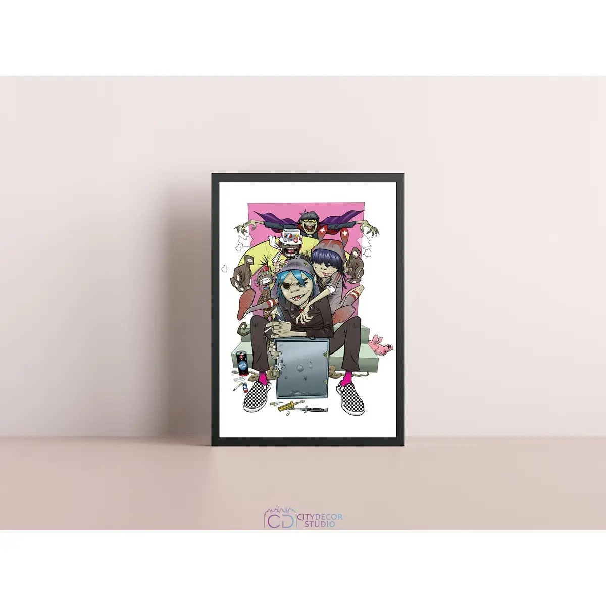 Постер Citydecor Gorillaz арт. 1 (1 постер 21x30 см без рамы)