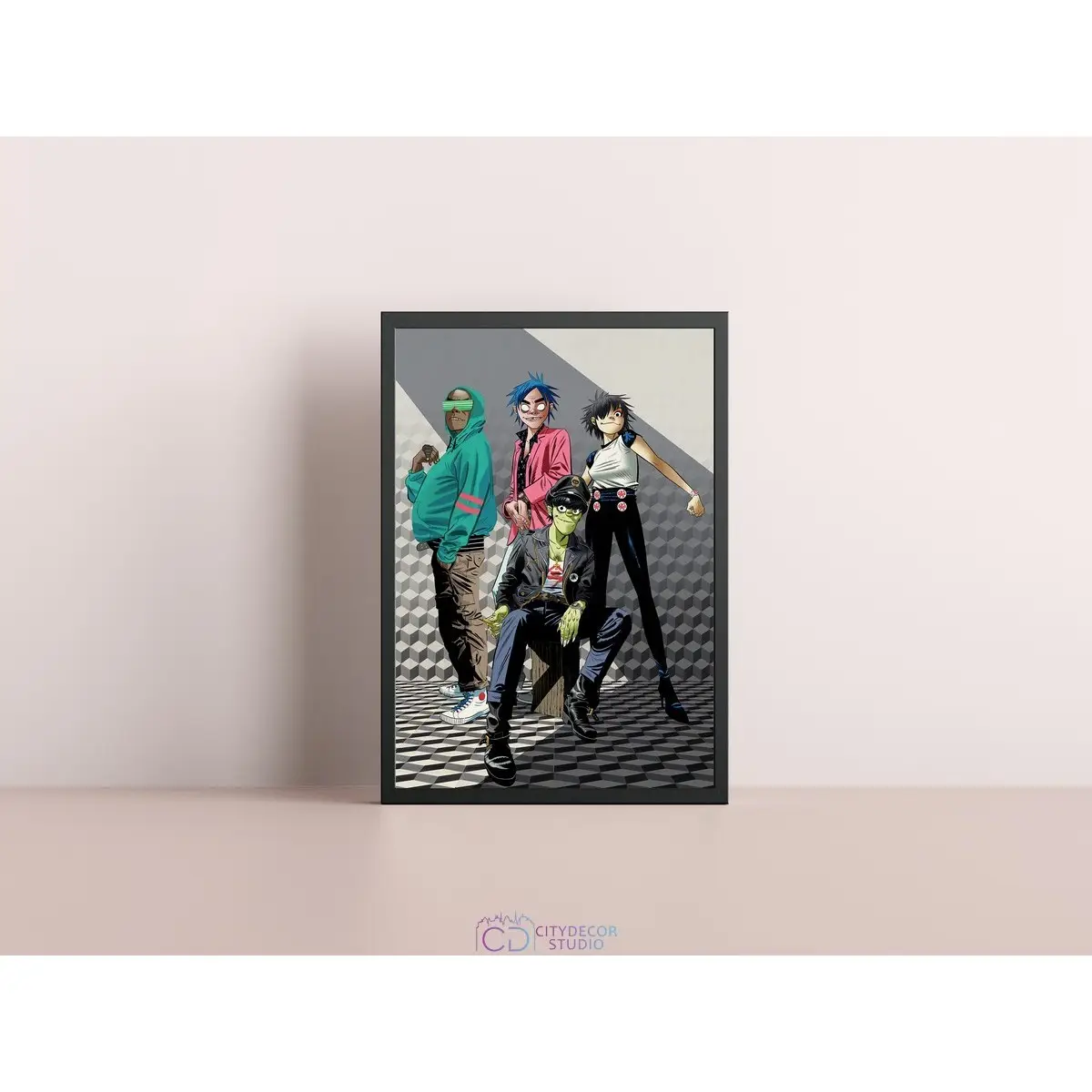 Постер Citydecor Gorillaz арт. 3 (1 постер 21x30 см без рамы)