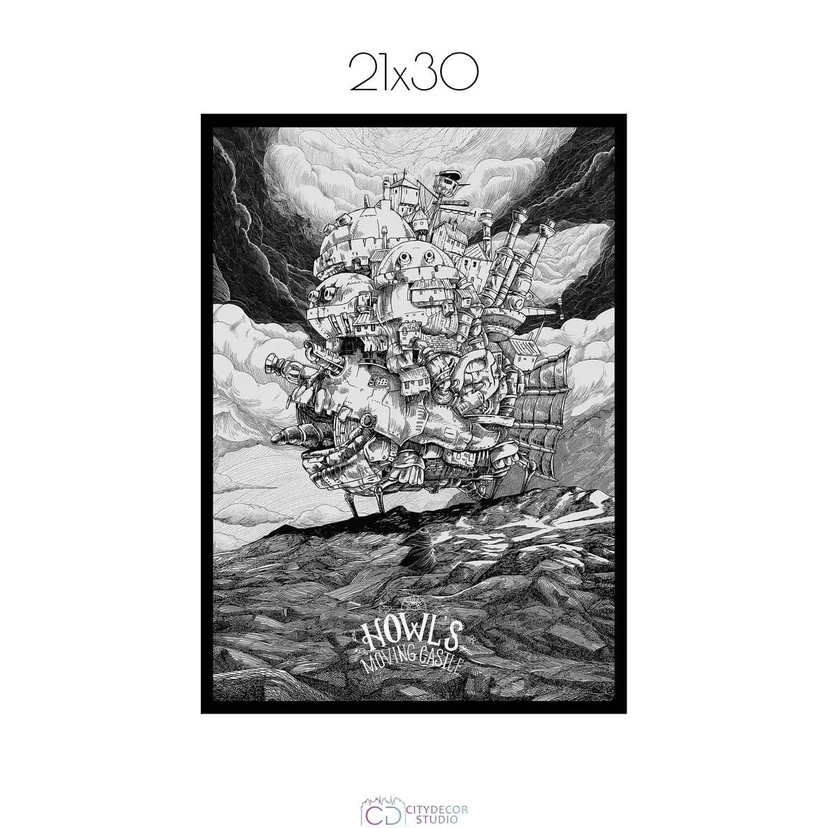 Постер Citydecor Ходячий замок арт. 1 (1 постер 21x30 см без рамы)