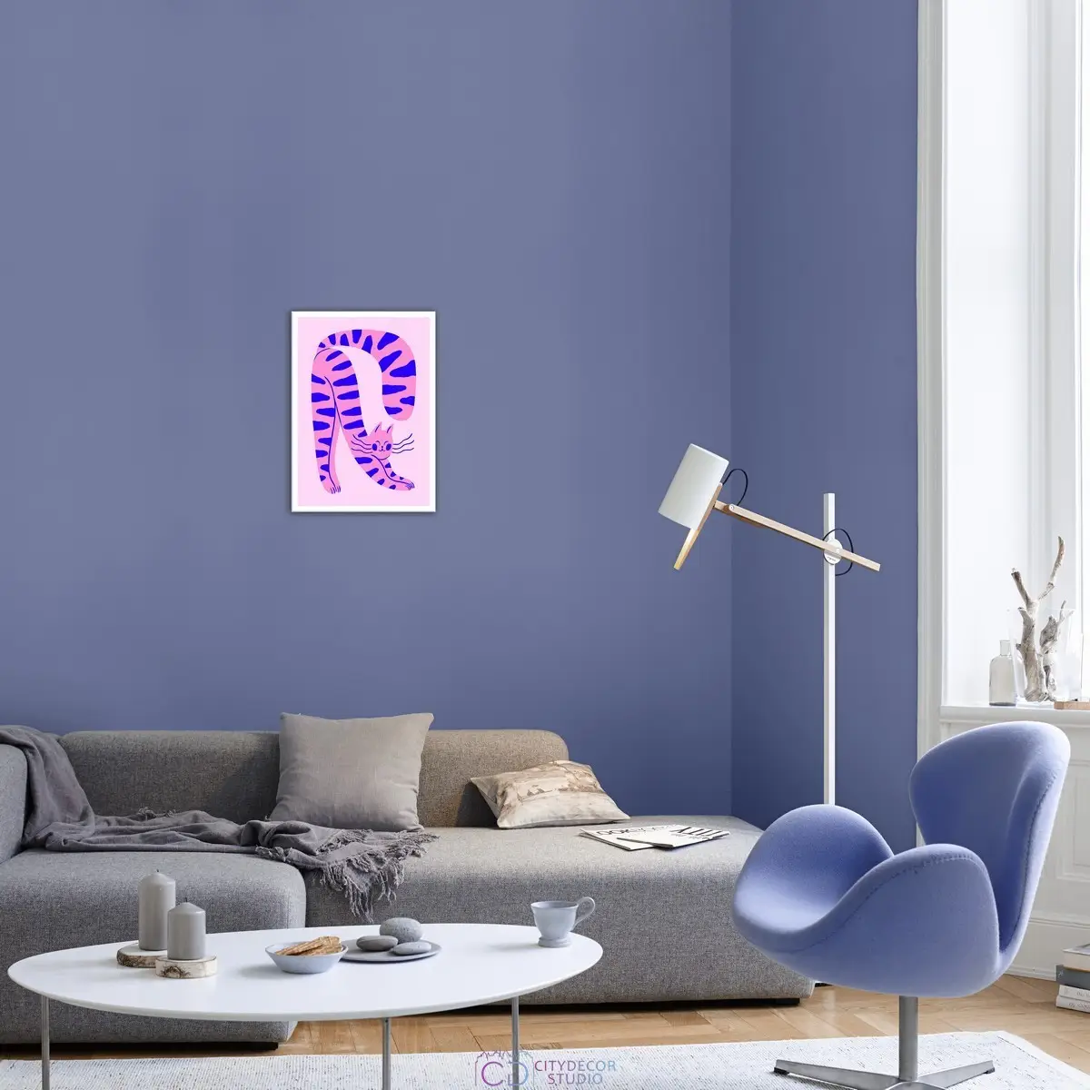 Дизайнерский постер Citydecor Котик арт. 2 (1 постер 21x30 см без рамы)