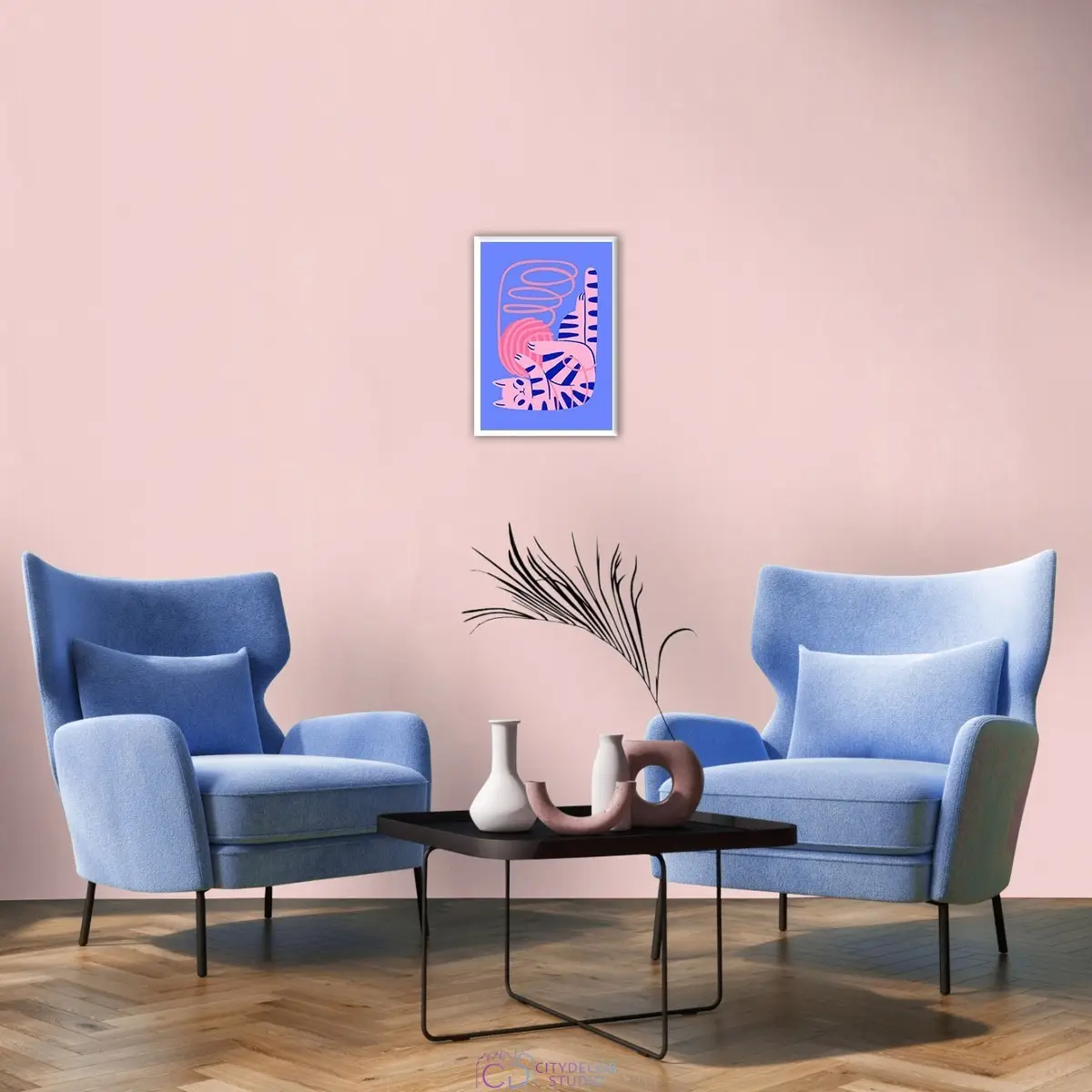 Дизайнерский постер Citydecor Котик арт. 6 (1 постер 21x30 см без рамы)