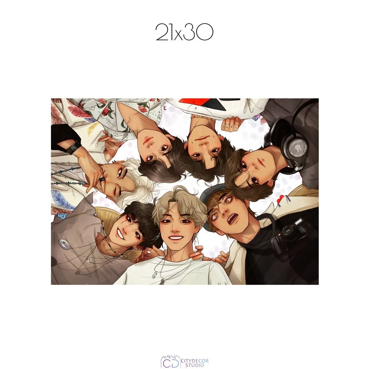 Постер Citydecor K-POP арт. 5 (1 постер 21x30 см без рамы)