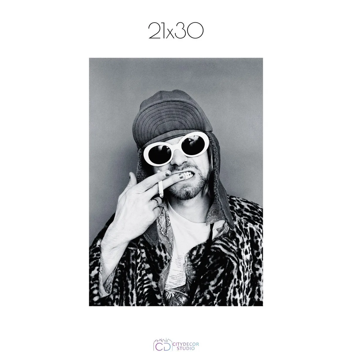 Постер Citydecor Kurt Cobain арт. 10 (1 постер 21x30 см без рамы)