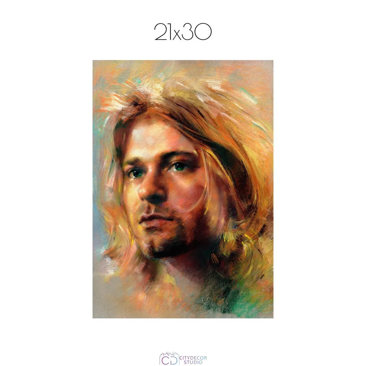 Постер Citydecor Kurt Cobain арт. 8 (1 постер 21x30 см без рамы)