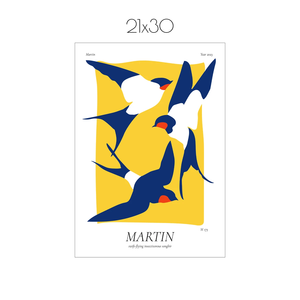 Постер Citydecor Martin (1 постер 21x30 см без рамы)