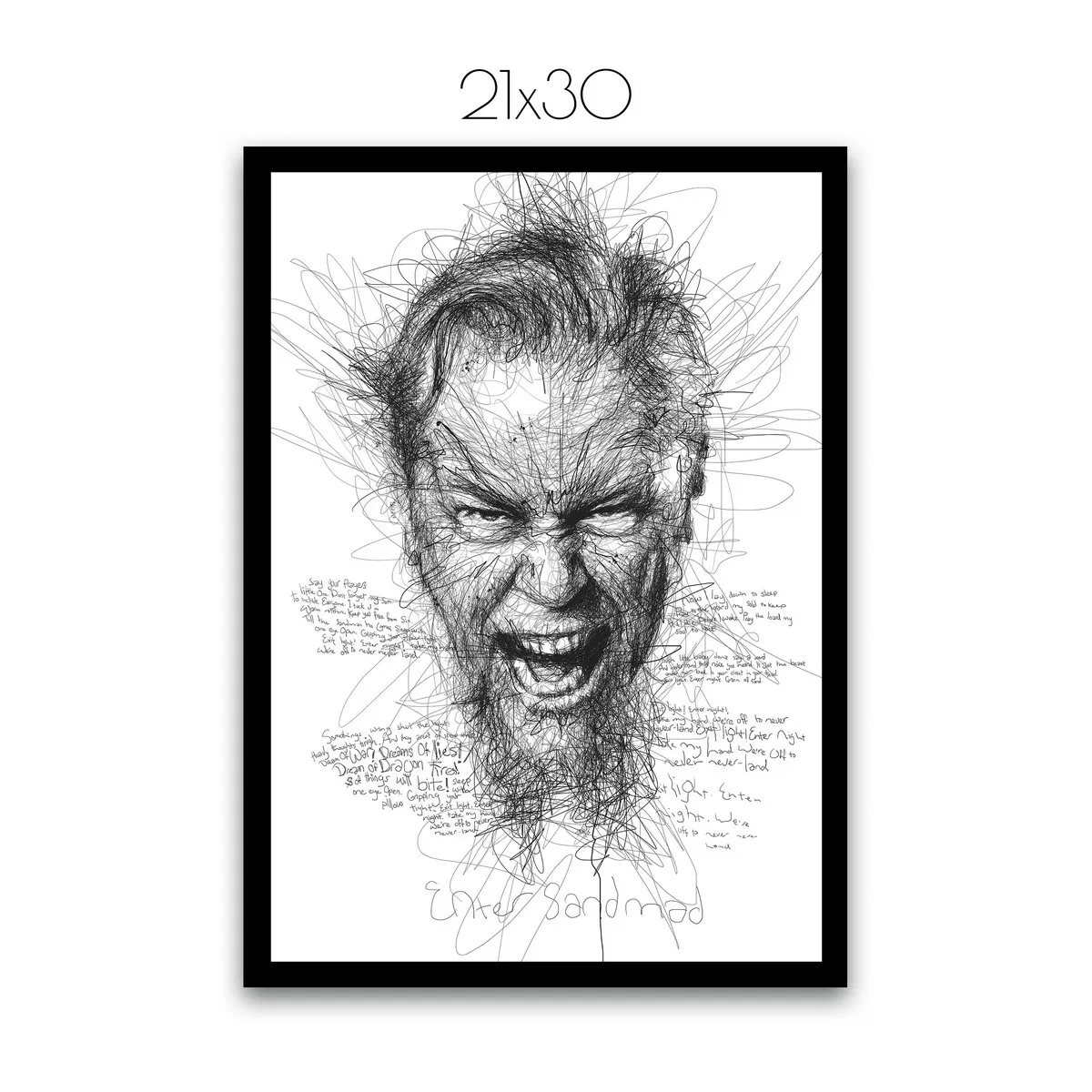 Постер Citydecor Metallica арт. 2 (1 постер 21x30 см без рамы)
