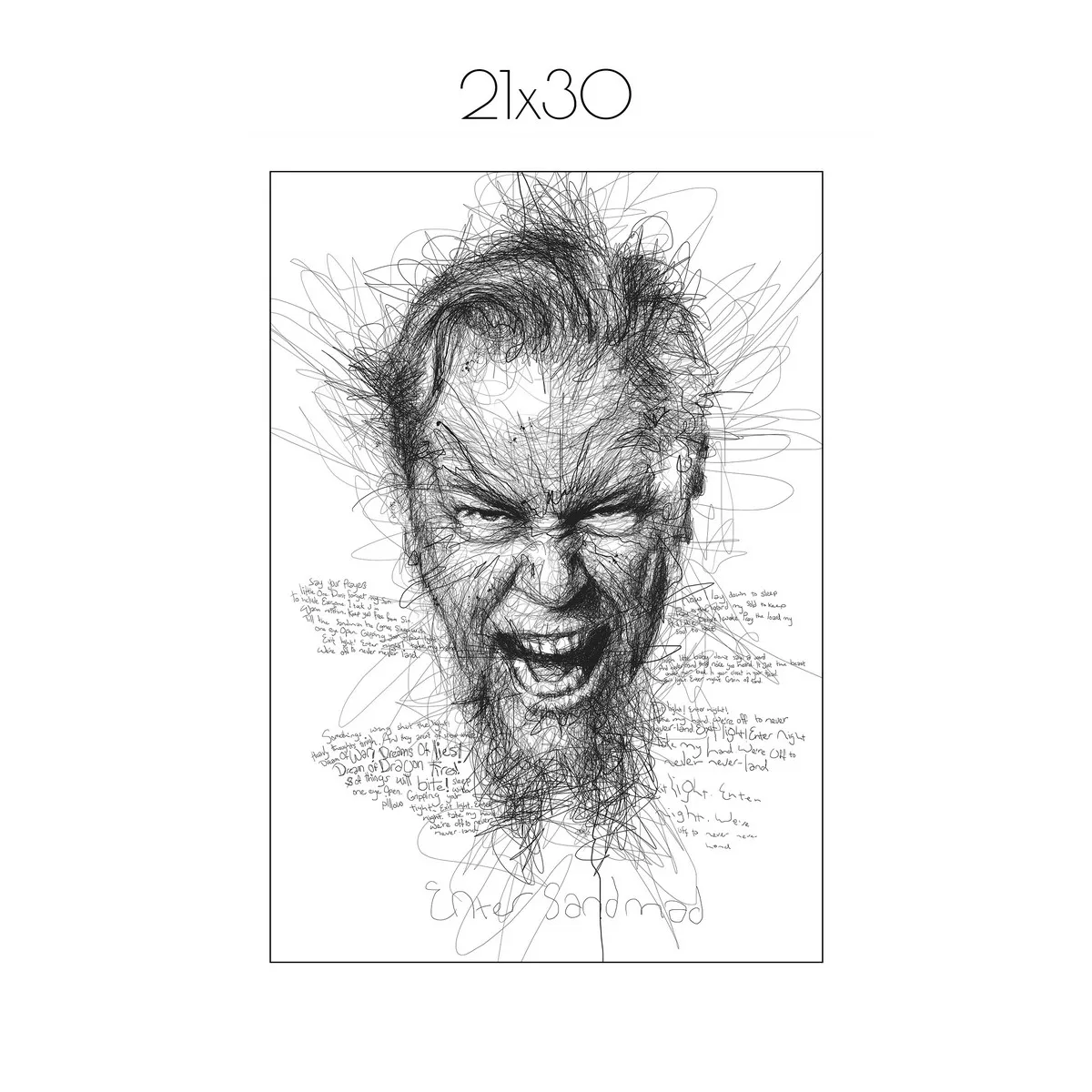 Постер Citydecor Metallica арт. 2 (1 постер 21x30 см без рамы)