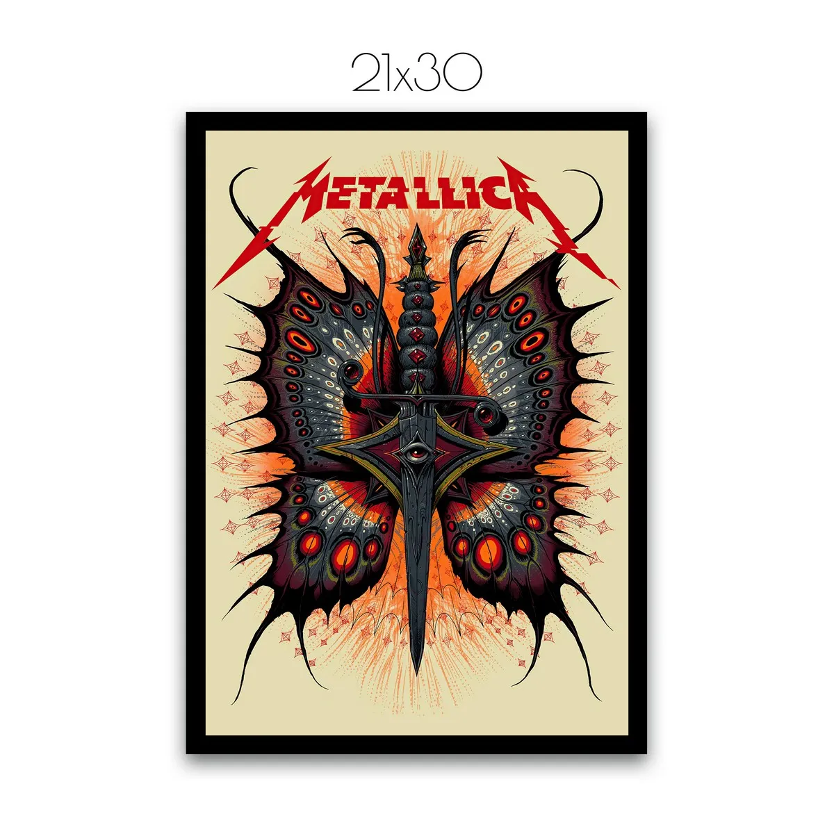 Постер Citydecor Metallica арт. 5 (1 постер 21x30 см без рамы)