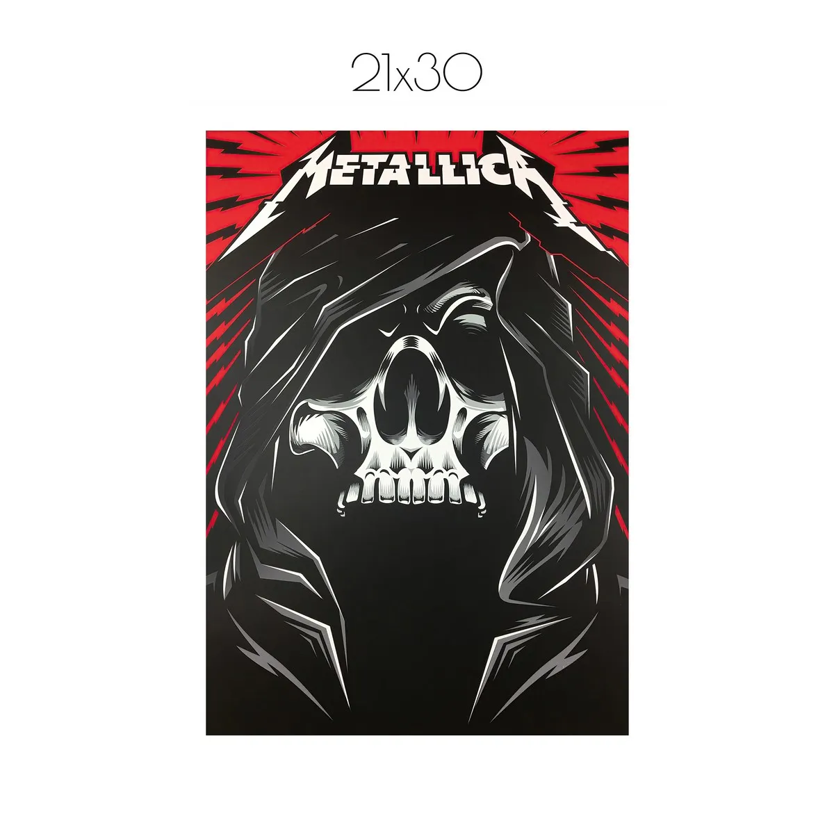 Постер Citydecor Metallica арт. 7 (1 постер 21x30 см без рамы)