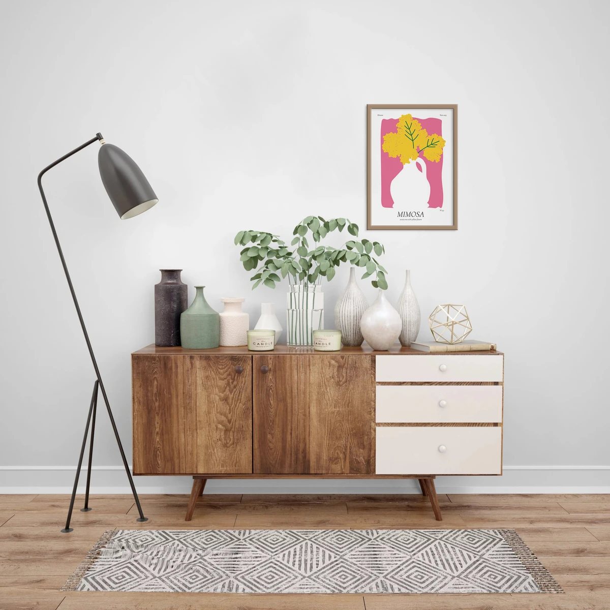 Постер Citydecor Mimosa (1 постер 21x30 см без рамы)