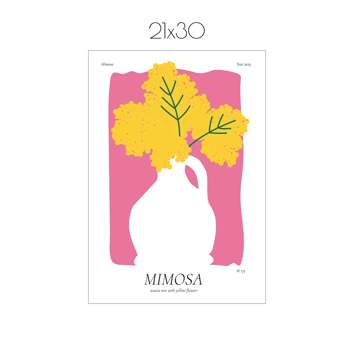 Постер Citydecor Mimosa (1 постер 21x30 см без рамы)