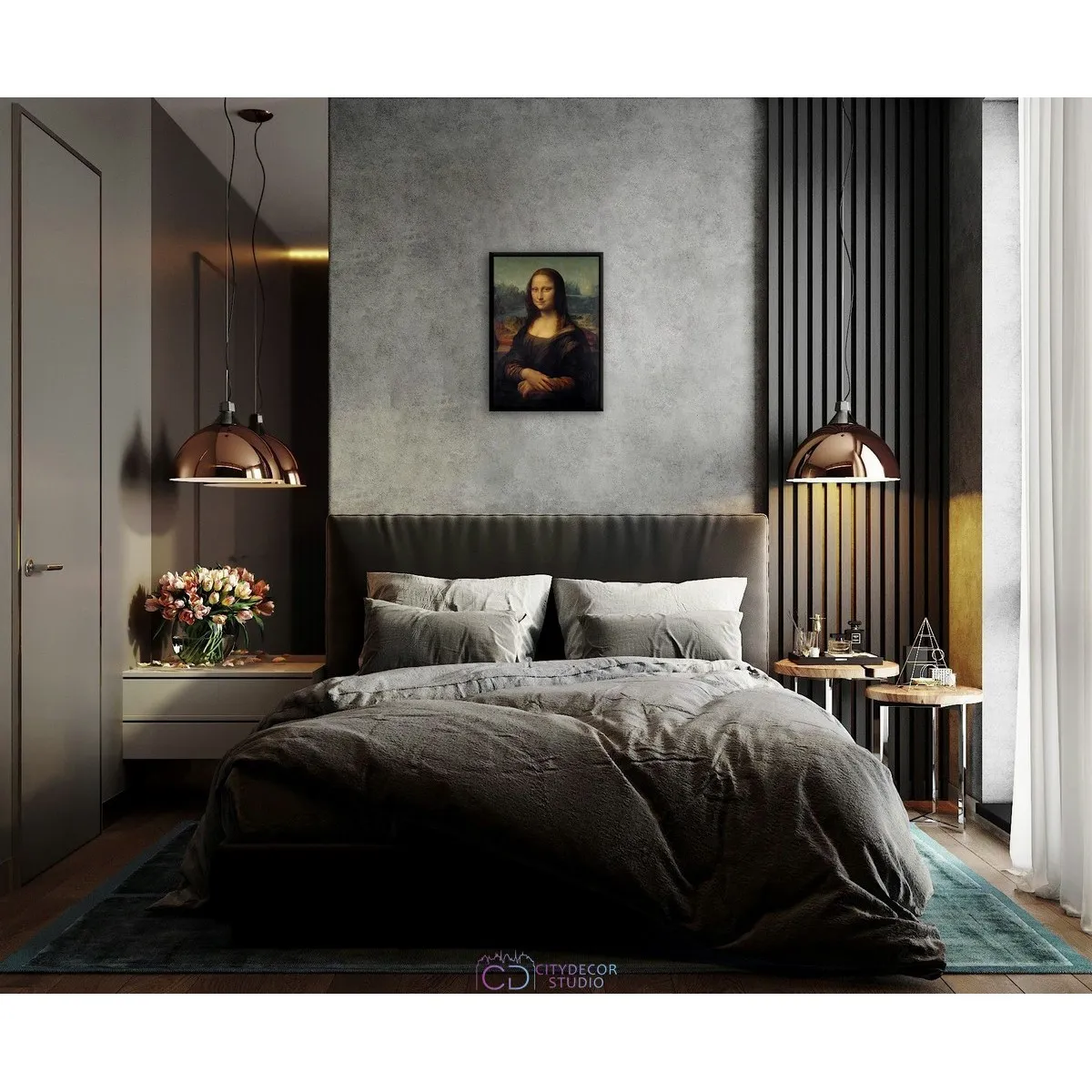 Постер Citydecor "Мона Лиза", Леонардо да Винчи. Репродукция (1 постер 21x30 см без рамы)
