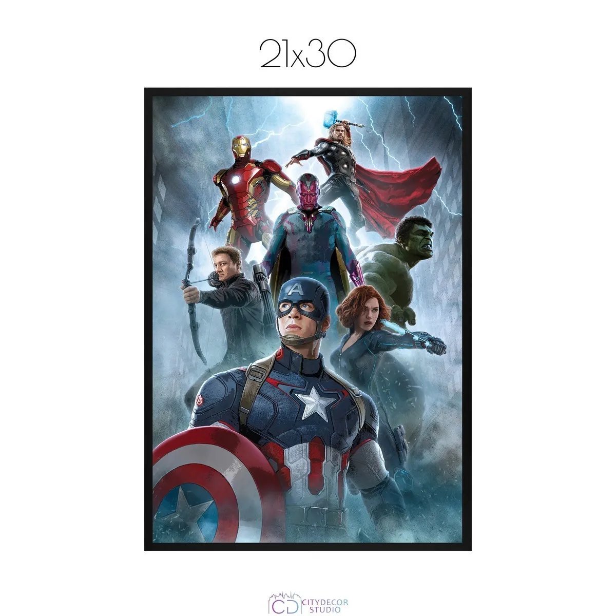 Постер Citydecor Мстители арт. 10 (1 постер 21x30 см без рамы)