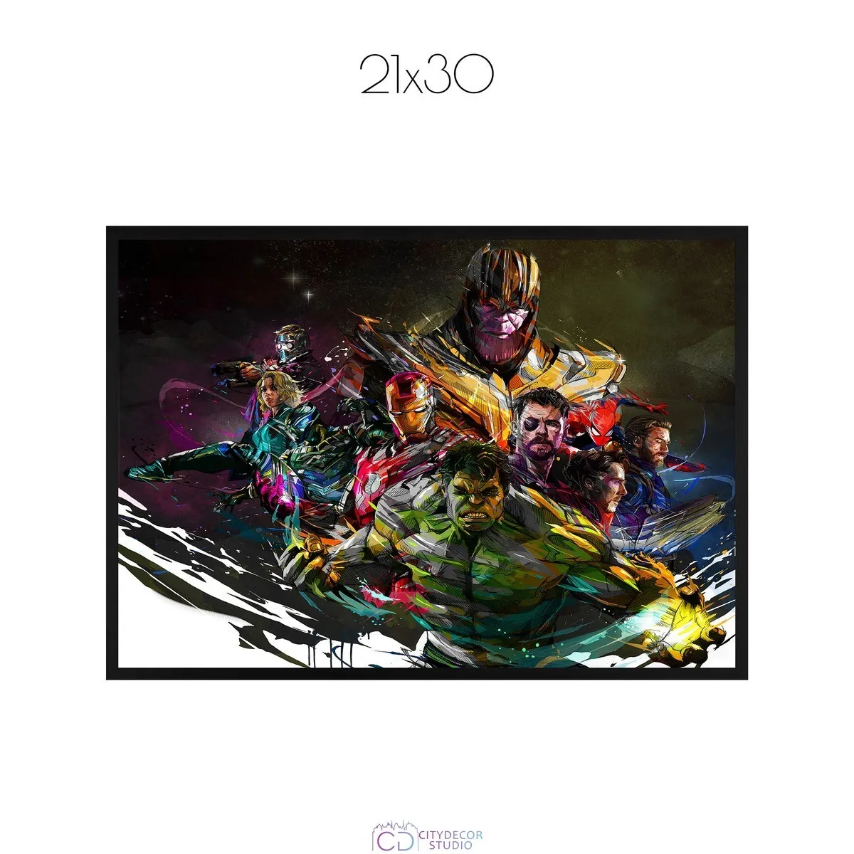 Постер Citydecor Мстители арт. 17 (1 постер 21x30 см без рамы)