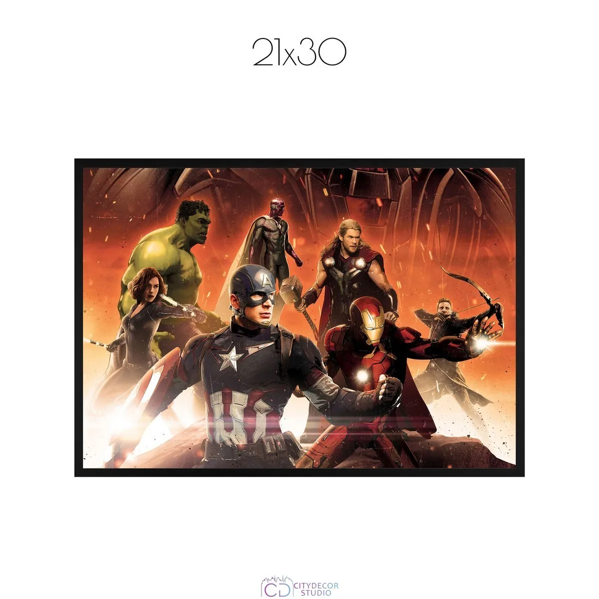 Постер Citydecor Мстители арт. 20 (1 постер 21x30 см без рамы)