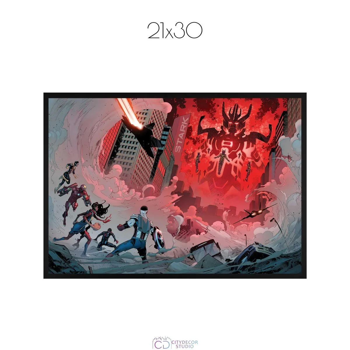 Постер Citydecor Мстители арт. 2 (1 постер 21x30 см без рамы)