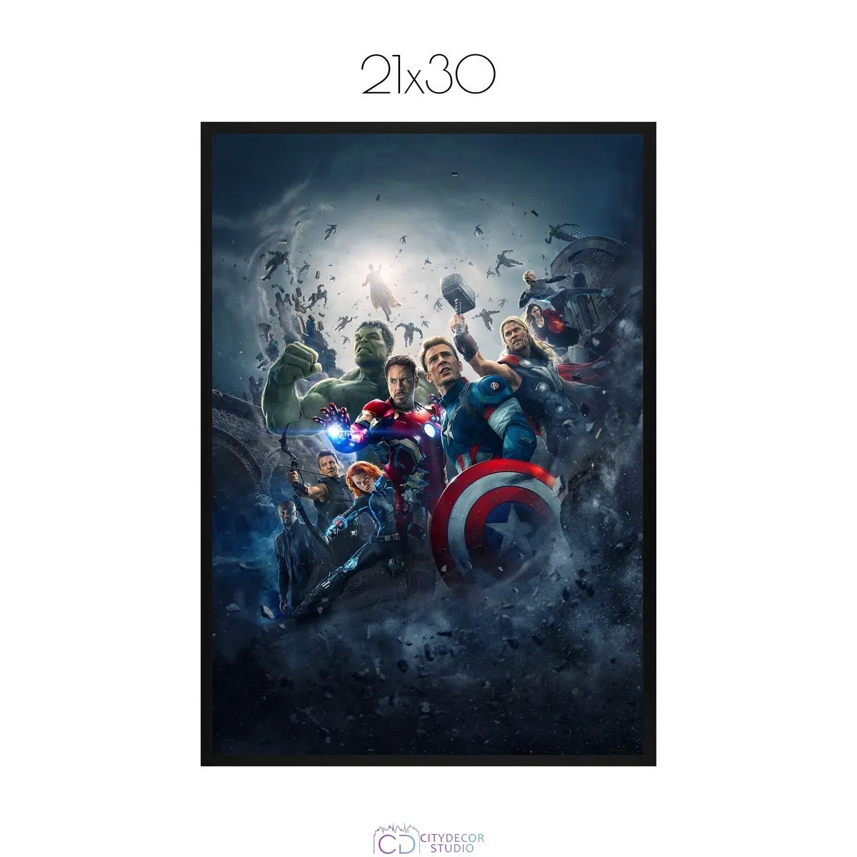 Постер Citydecor Мстители арт. 7 (1 постер 21x30 см без рамы)