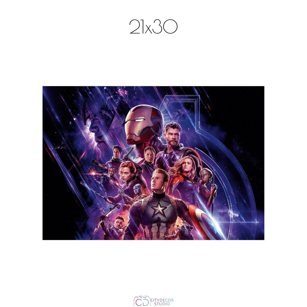 Постер Citydecor Мстители арт. 9 (1 постер 21x30 см без рамы)