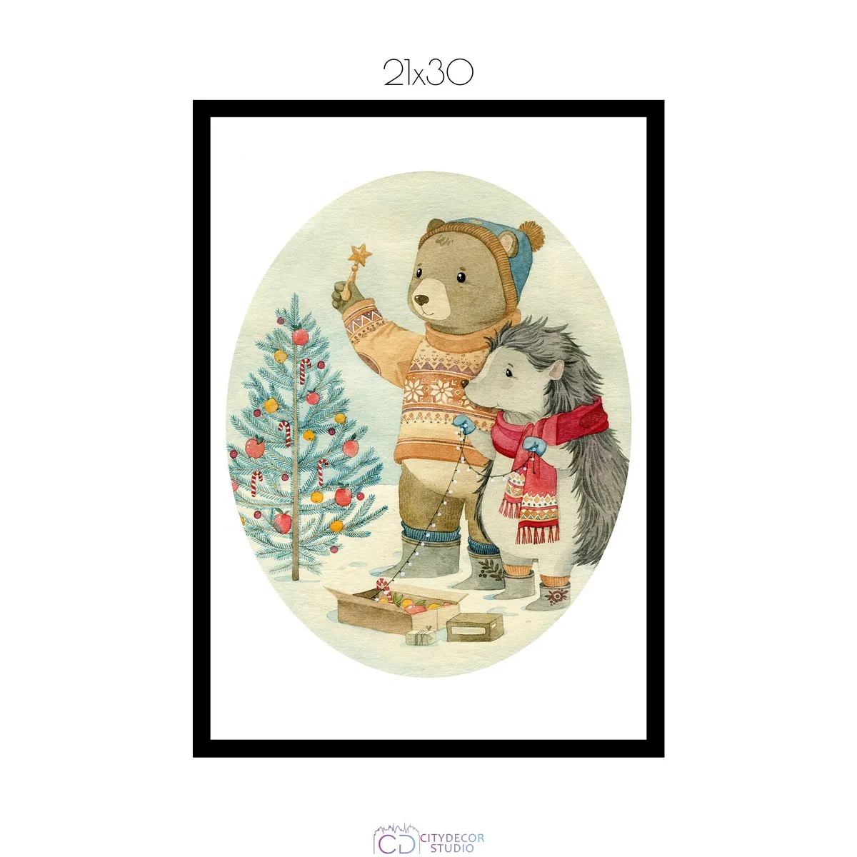 Постер Citydecor New Year арт. 10 (1 постер 21x30 см без рамы)