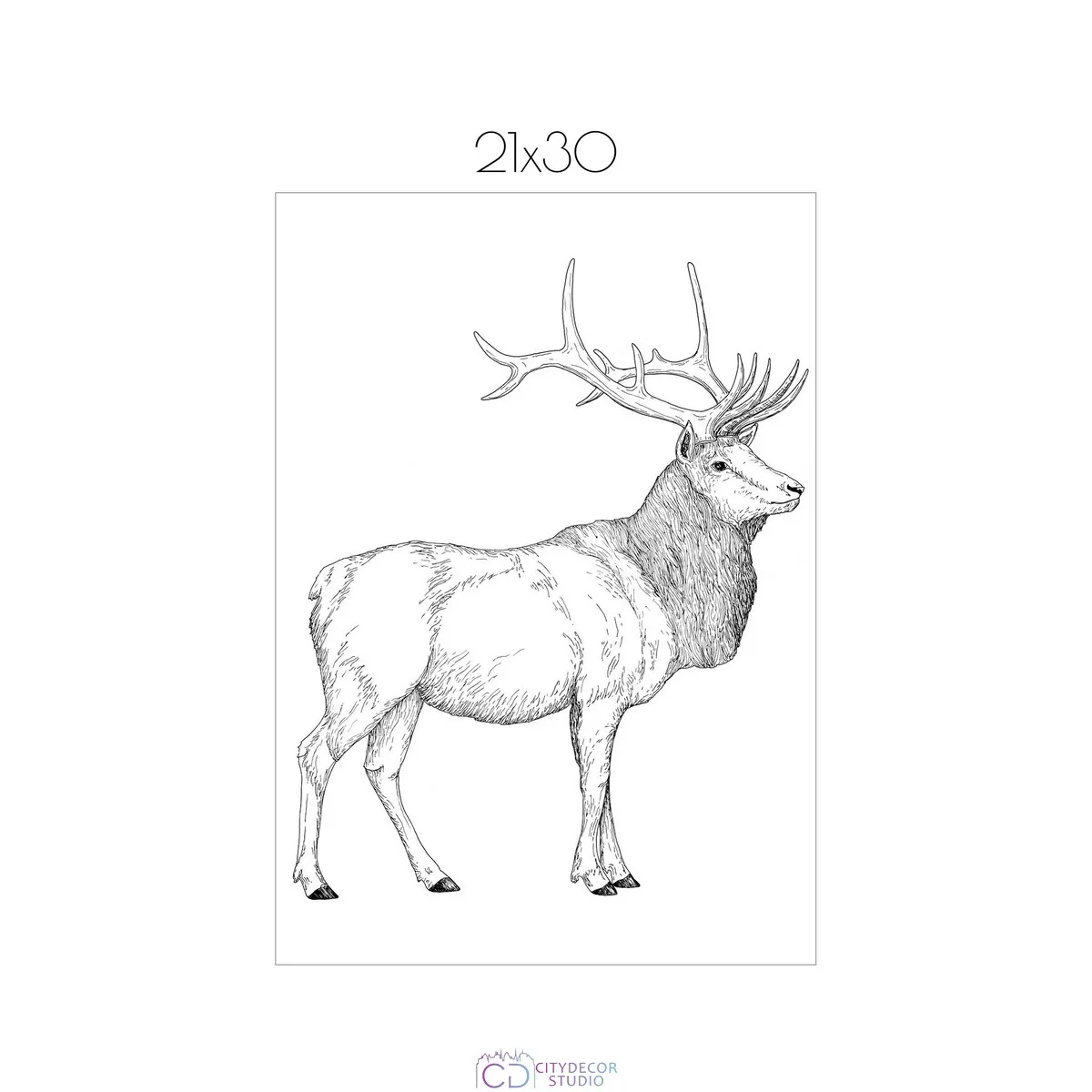 Постер Citydecor New Year арт. 11 (1 постер 21x30 см без рамы)