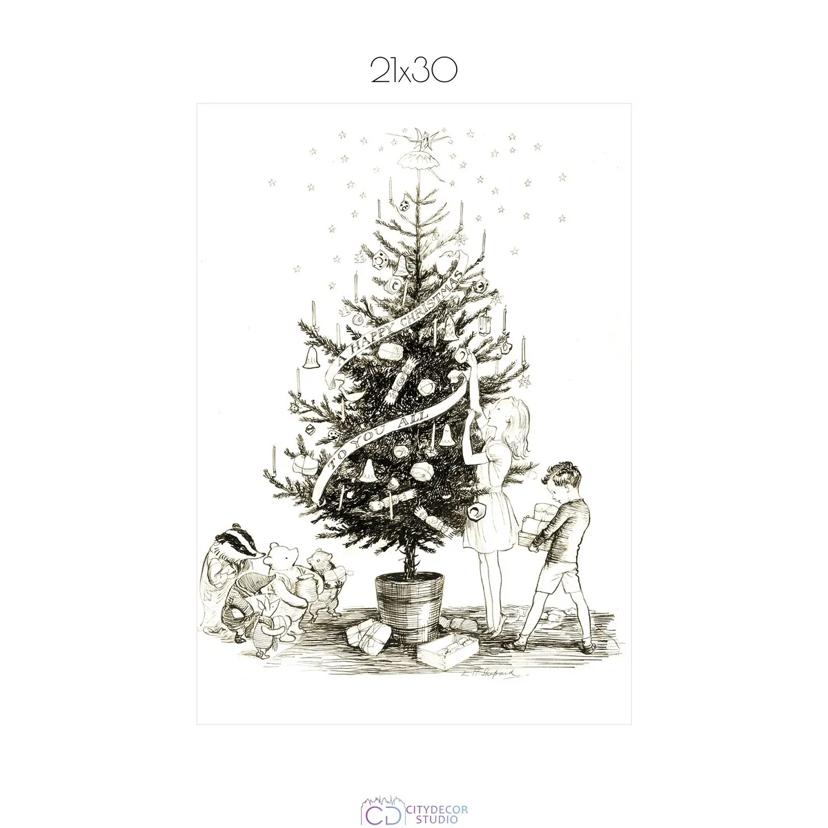 Постер Citydecor New Year арт. 8 (1 постер 21x30 см без рамы)