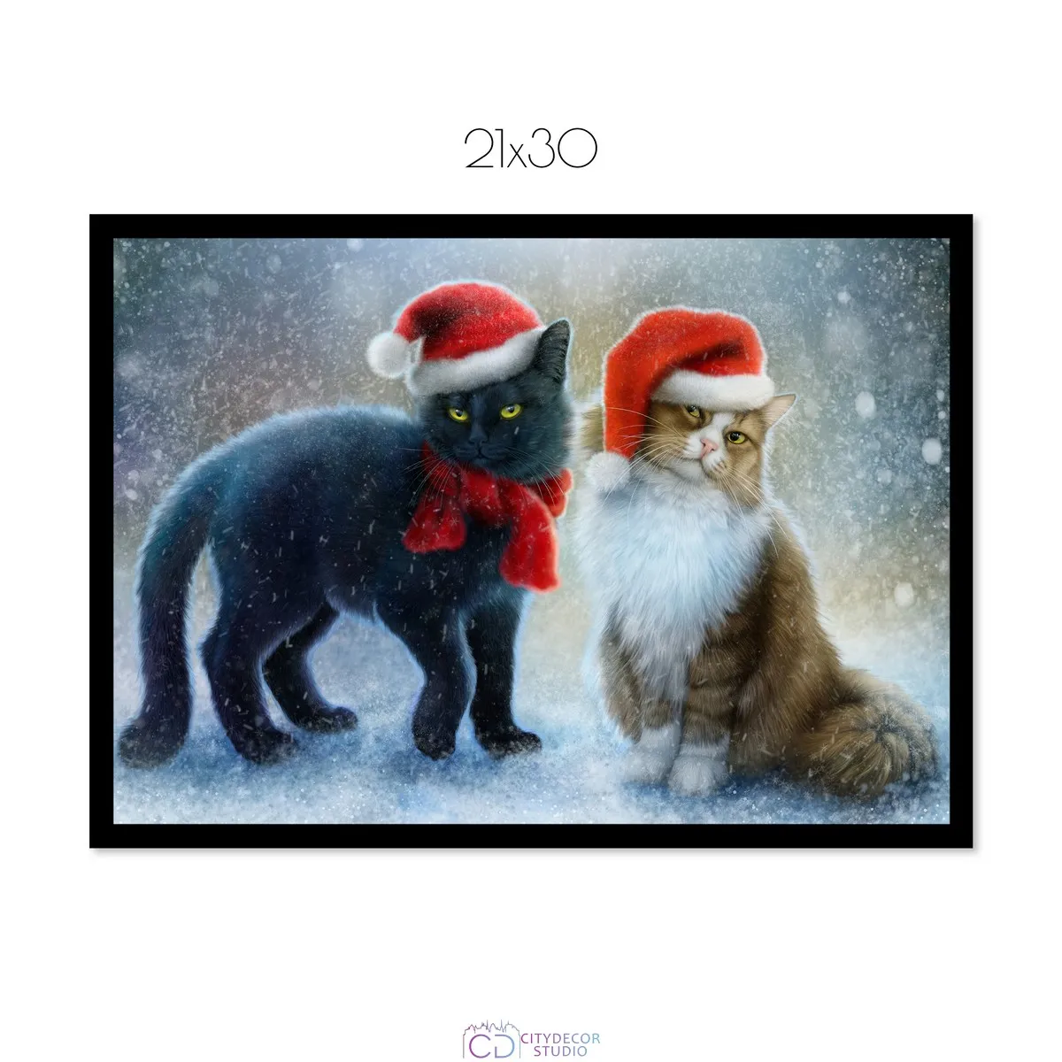 Постер Citydecor New Year арт. 9 (1 постер 21x30 см без рамы)