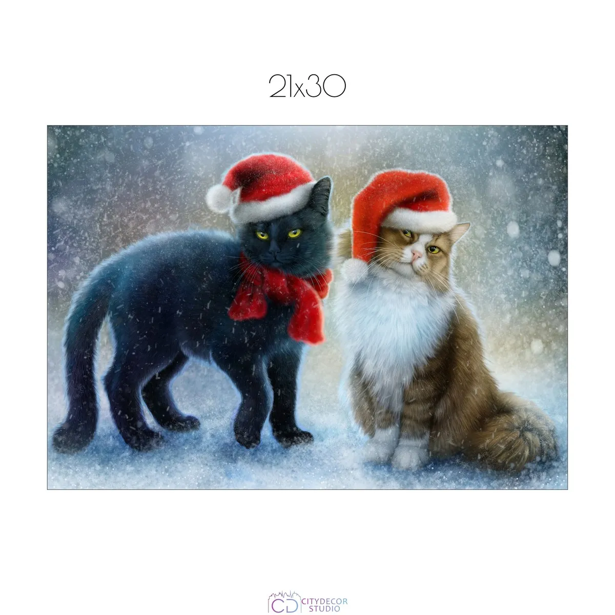 Постер Citydecor New Year арт. 9 (1 постер 21x30 см без рамы)