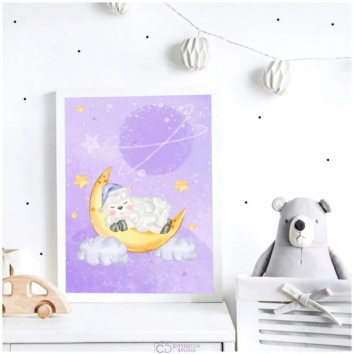 Дизайнерский постер Citydecor Овечки арт. 6 (1 постер 21x30 см без рамы)