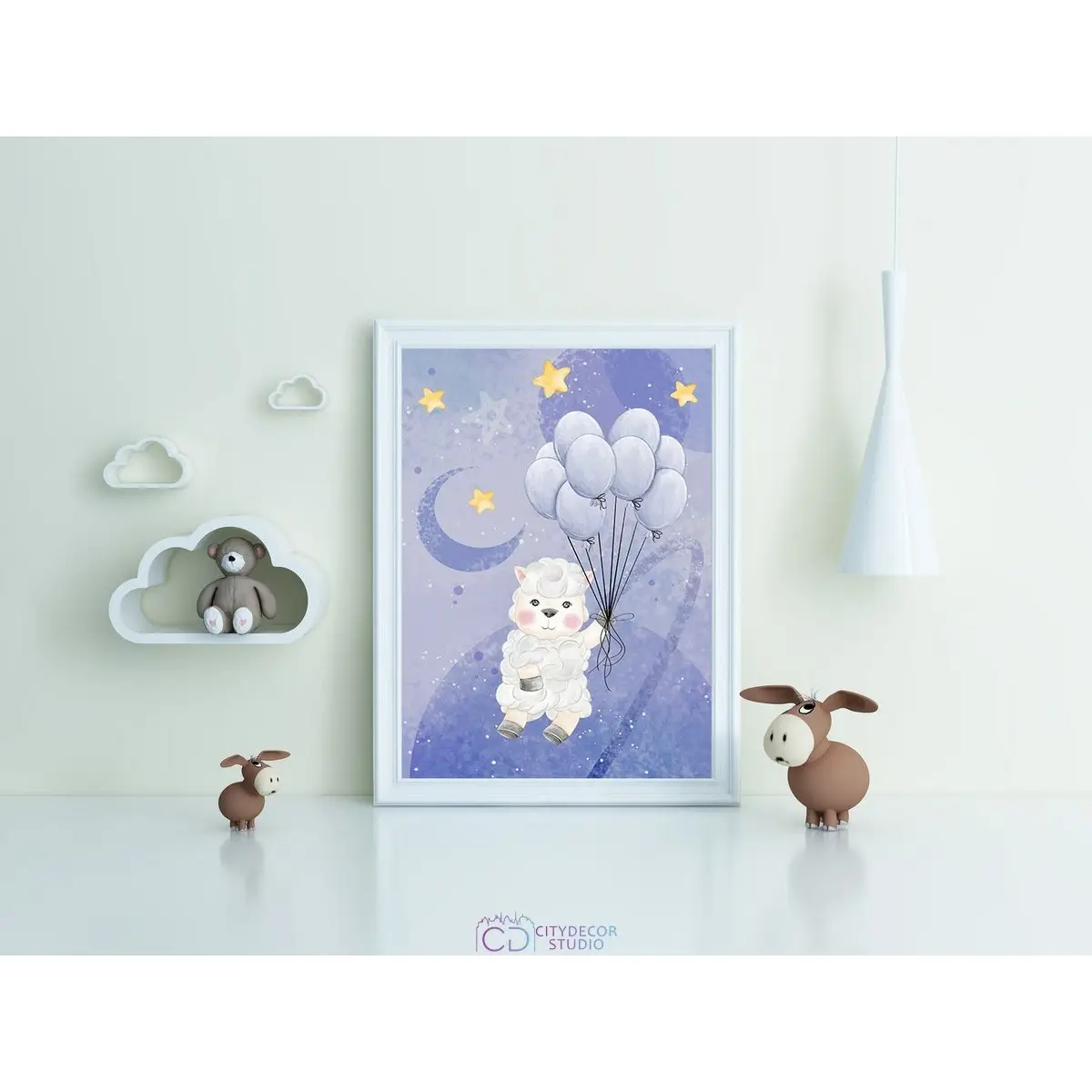 Дизайнерский постер Citydecor Овечки арт. 9 (1 постер 21x30 см без рамы)