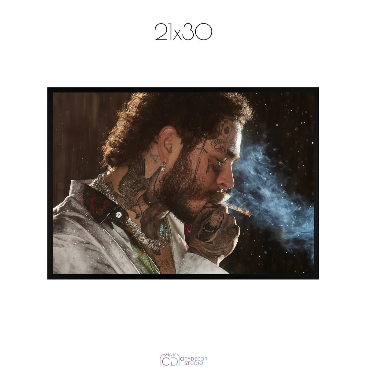 Постер Citydecor Post Malone арт. 1 (1 постер 21x30 см без рамы)