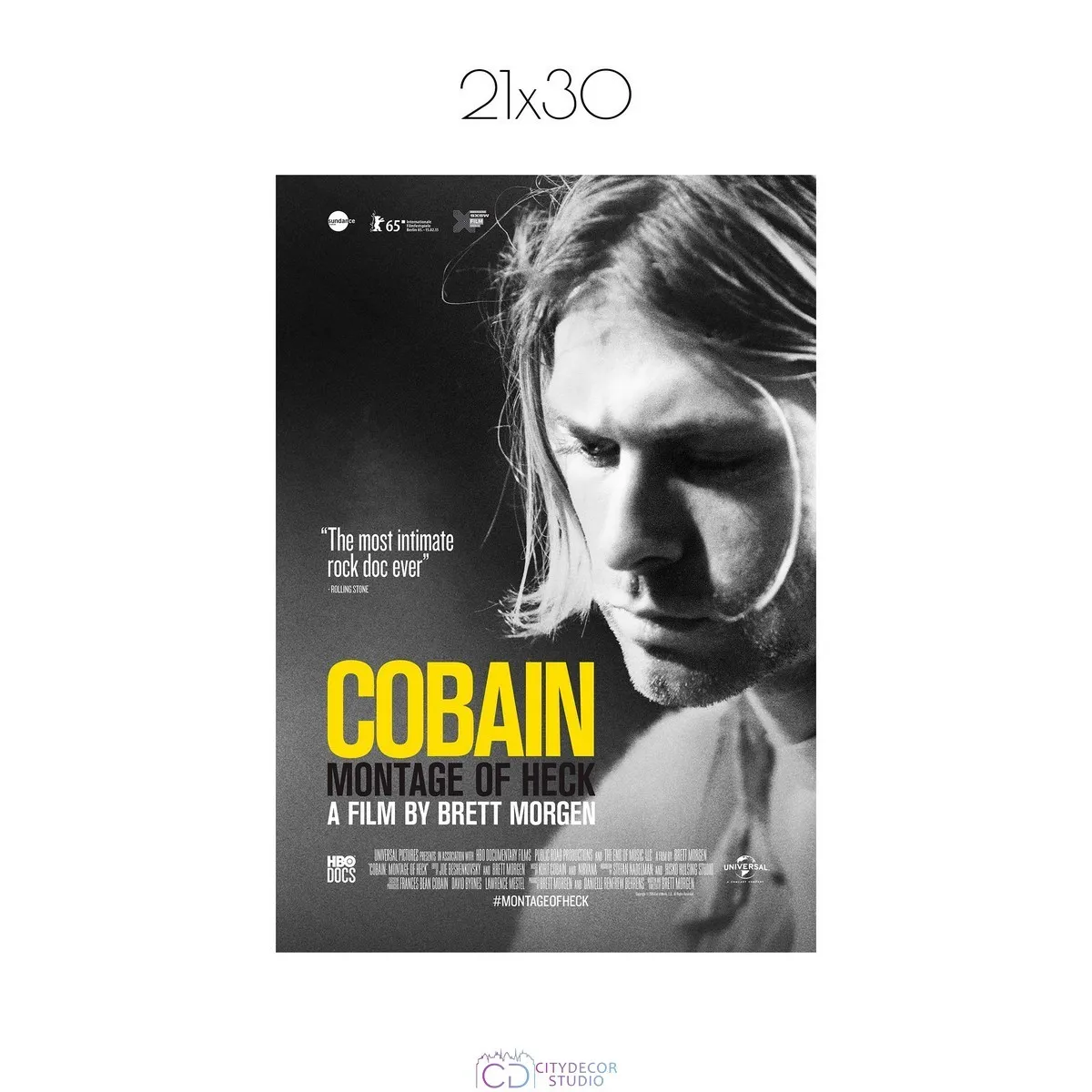 Постер Citydecor Kurt Cobain арт. 2 (1 постер 21x30 см без рамы)