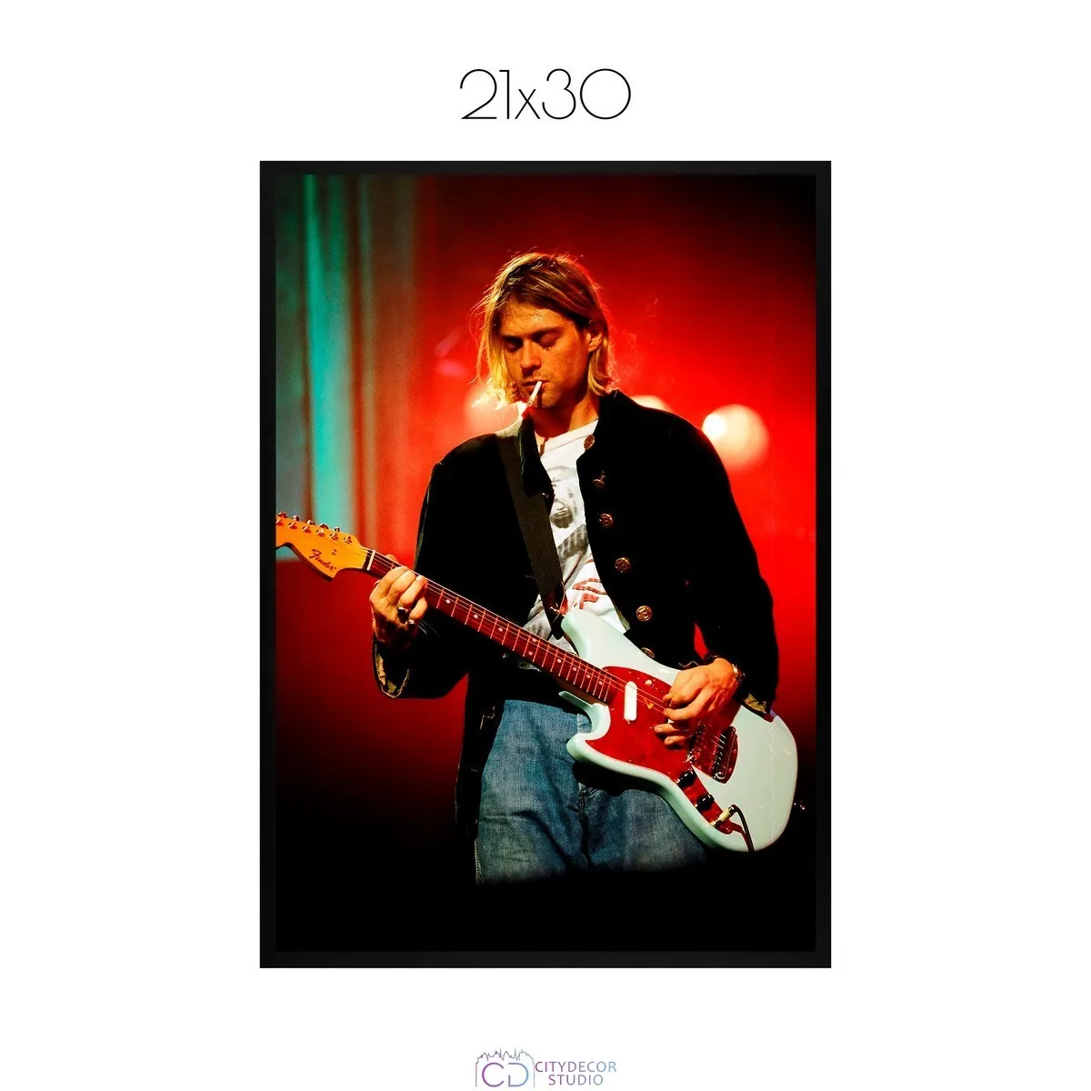 Постер Citydecor Kurt Cobain арт. 3 (1 постер 21x30 см без рамы)