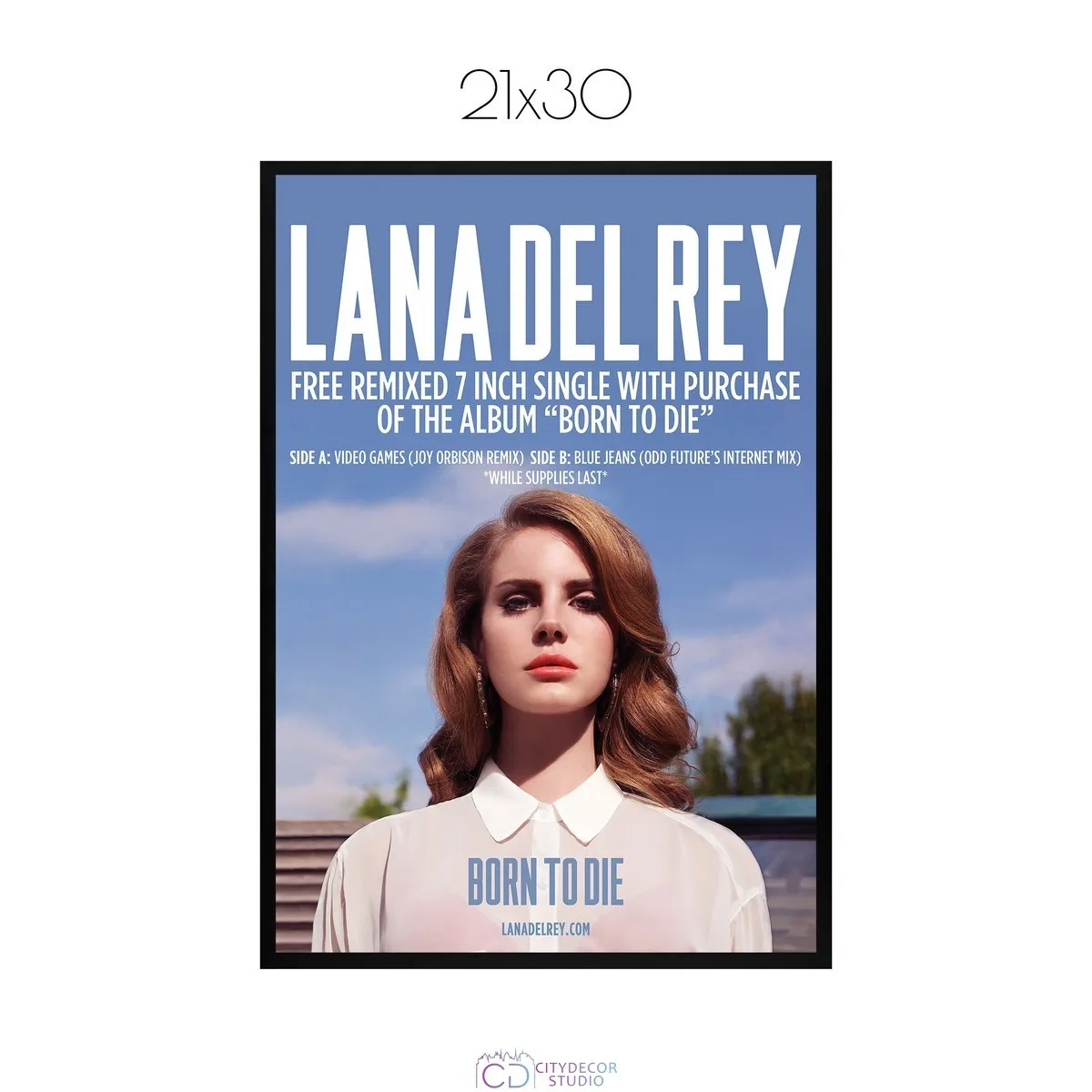 Постер Citydecor Lana Del Rey арт. 1 (1 постер 21x30 см без рамы)