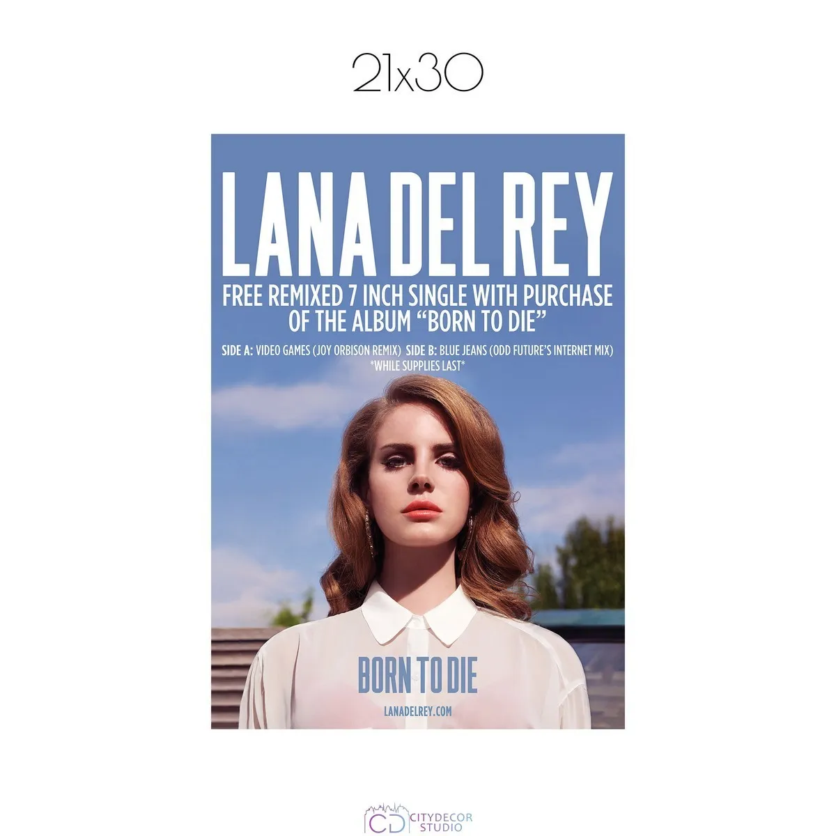 Постер Citydecor Lana Del Rey арт. 1 (1 постер 21x30 см без рамы)