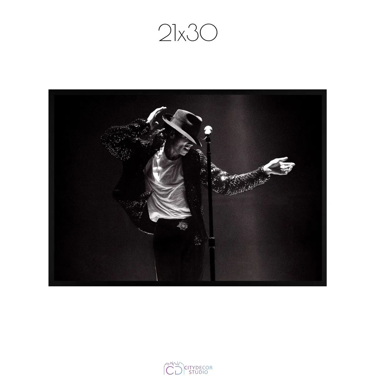 Постер Citydecor Michael Jackson арт. 1 (1 постер 21x30 см без рамы)