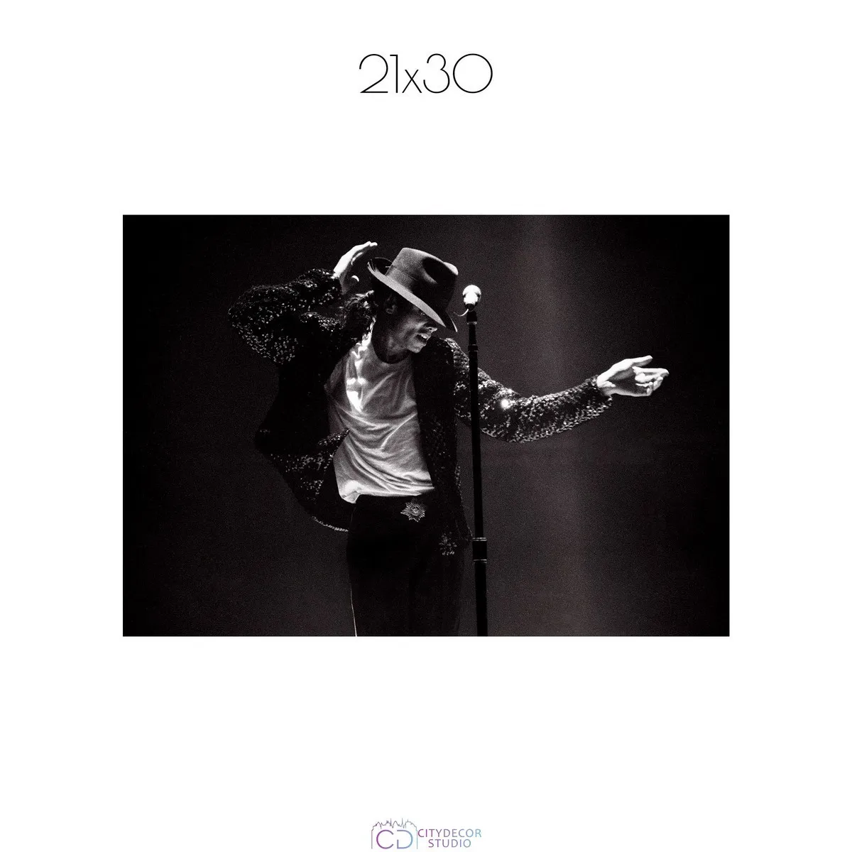 Постер Citydecor Michael Jackson арт. 1 (1 постер 21x30 см без рамы)
