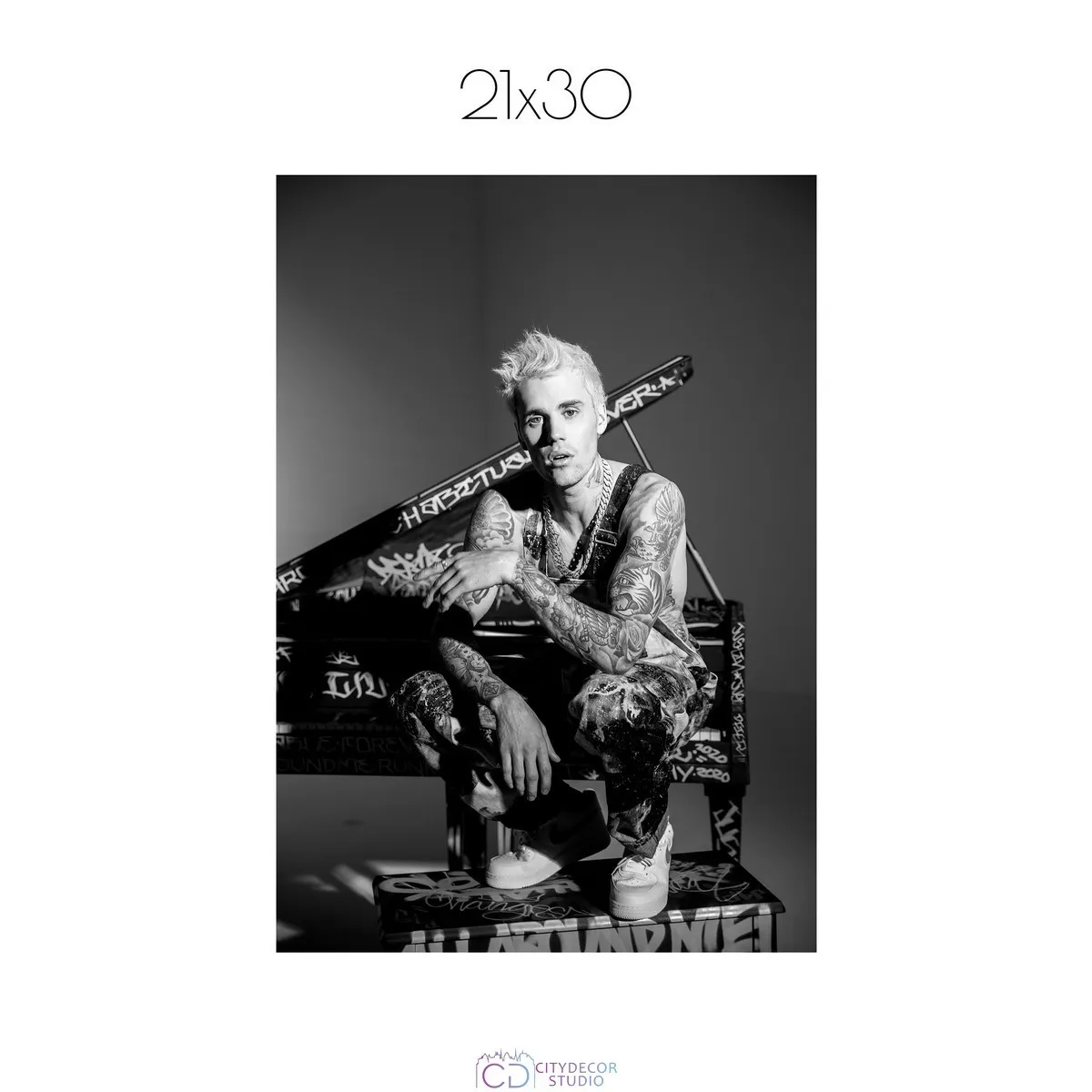 Постер Citydecor Justin Bieber арт. 1 (1 постер 21x30 см без рамы)