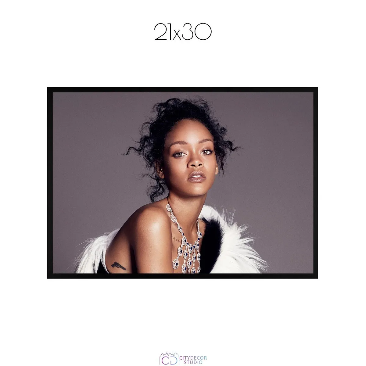 Постер Citydecor Rihanna арт. 1 (1 постер 21x30 см без рамы)