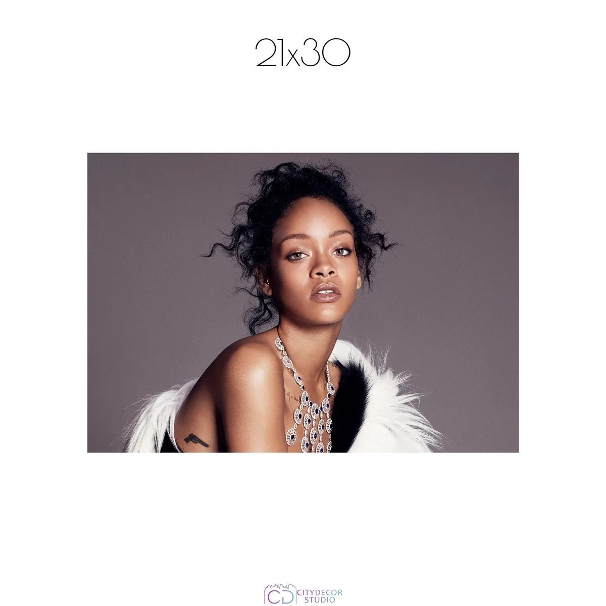 Постер Citydecor Rihanna арт. 1 (1 постер 21x30 см без рамы)