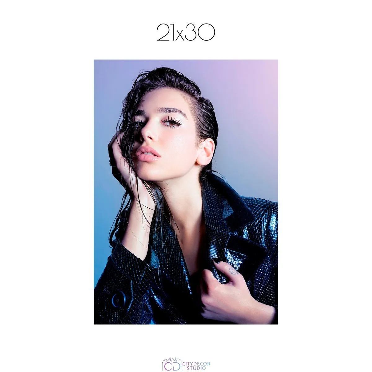 Постер Citydecor Dua Lipa арт. 1 (1 постер 21x30 см без рамы)