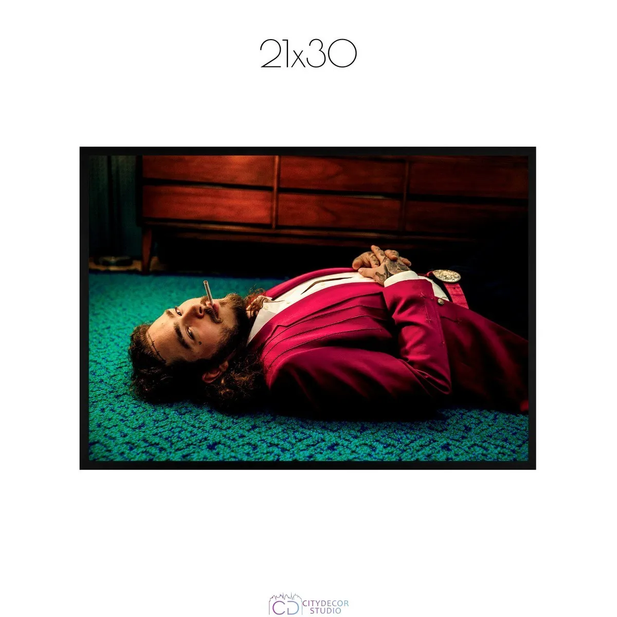 Постер Citydecor Post Malone арт. 2 (1 постер 21x30 см без рамы)