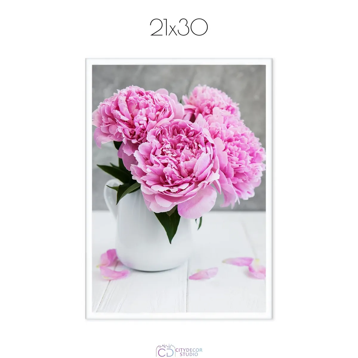 Постер Citydecor Пион арт. 3 (1 постер 21x30 см без рамы)